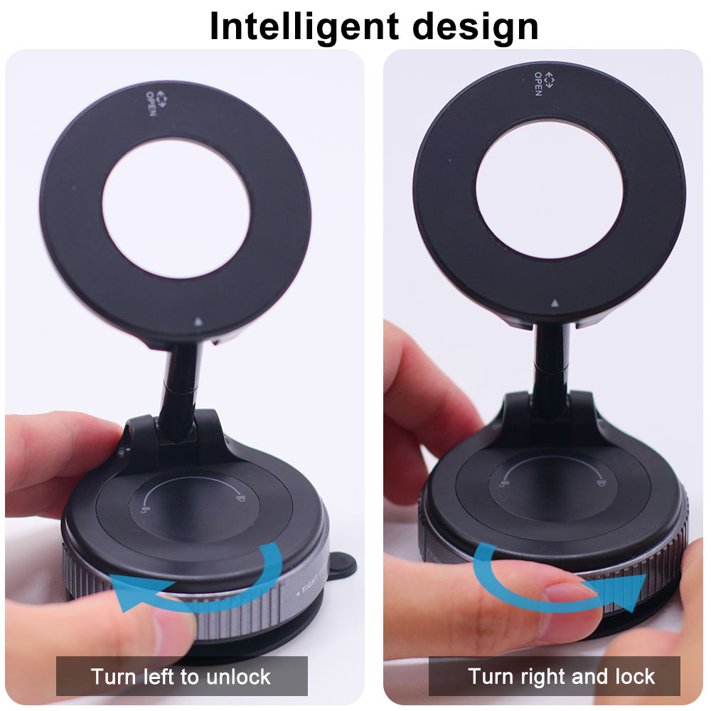 XOWO 360 Degree Rotating Waterproof Magnetic Car Phone Holder - Mobile Holder for Bed Desk Car